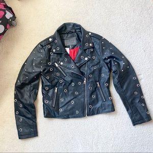 Ci Sono Cavalini Faux Leather Studded Jacket NWT